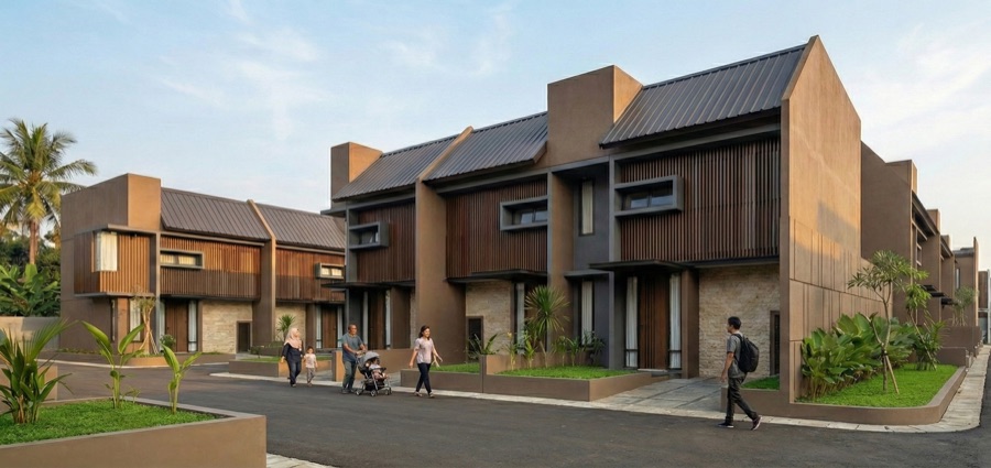 Johor Medina Garden — Render tampak depan