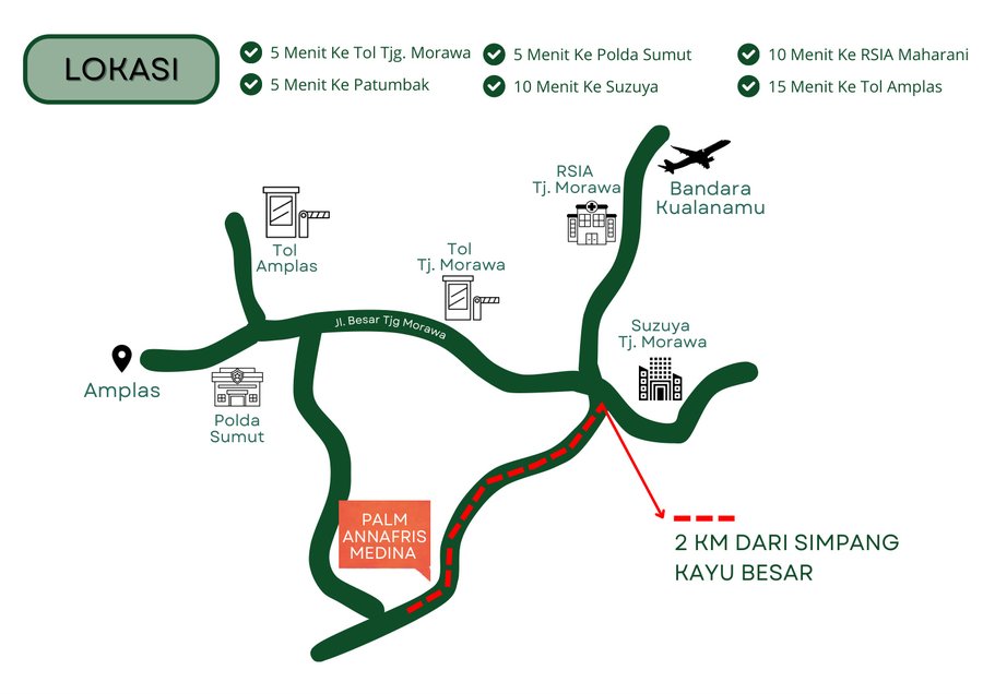 Palm Annafris Medina — E-Brosur — Lokasi