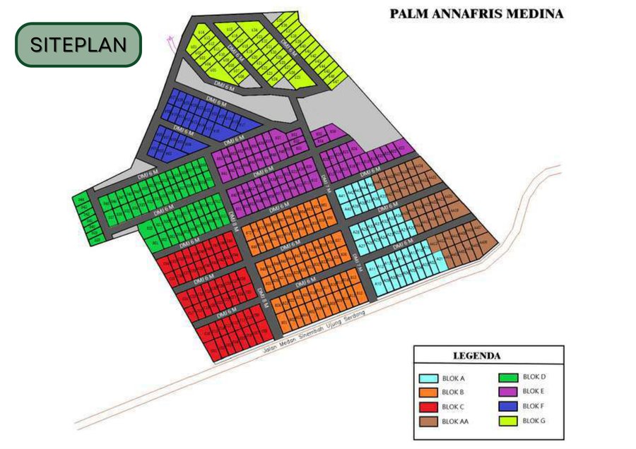 Palm Annafris Medina — E-Brosur — Siteplan