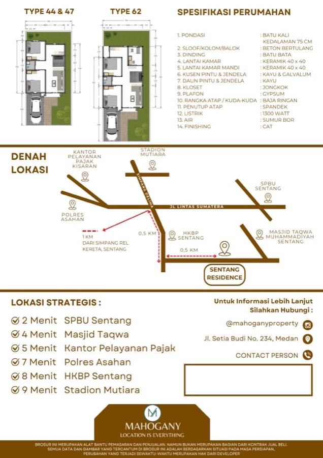 Sentang Residence — Brosur